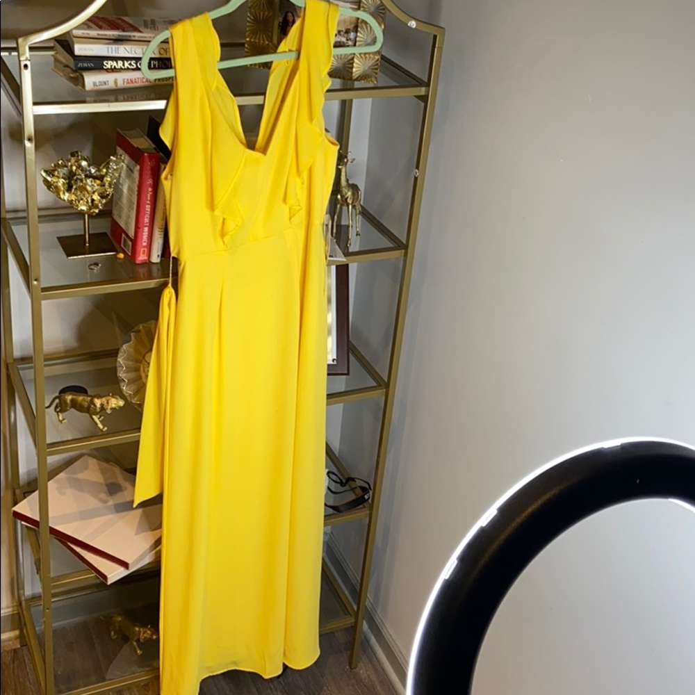 Yellow maxi dress